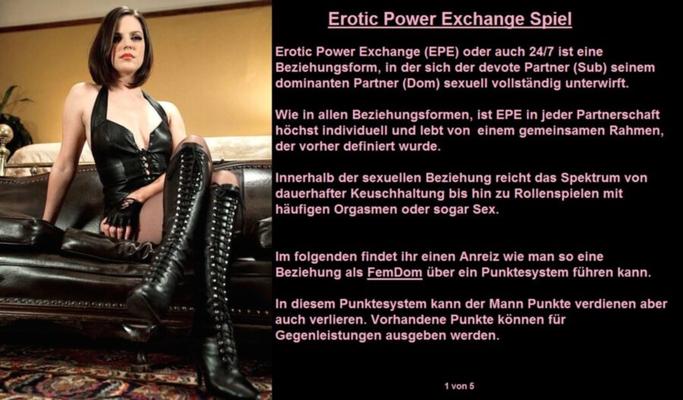 Jeu d'échange de pouvoir érotique - Deutsch - Édition FemDom