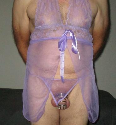 Purple Sissy Nightie