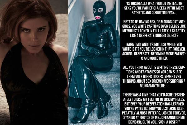 Kate Mara látex cruel escravo castidade legendas