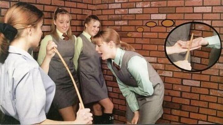 Schoolgirl Hand Caning