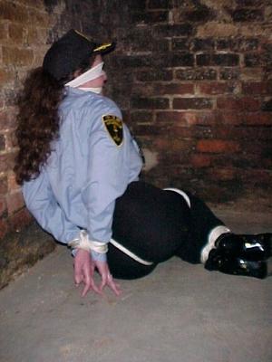 Costume & Uniform Bondage; Policewoman Bound For Duty