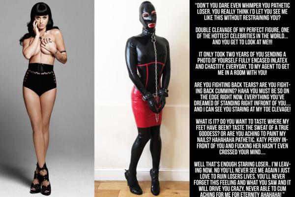 katy perry latex cruel slave chastity captions