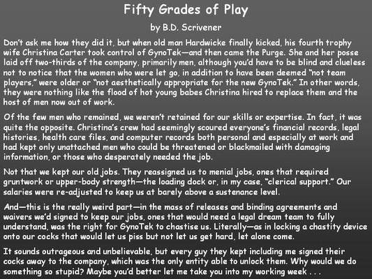 Captions: Fifty Grades of Play (Full Story)