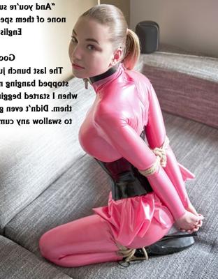 Latex Captions : shiny bondage sluts