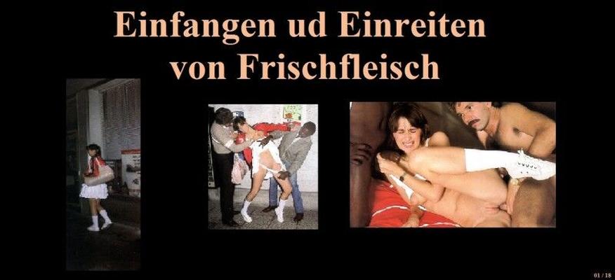 Einfangen und Einreiten von Frischfleisch