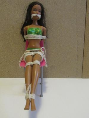 Green Bikini Barbie Bondage