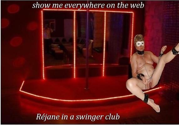 Rejane en club pour soirée gangbang bukkake