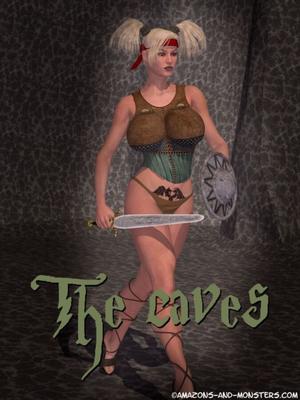 Amazones and monster - The caves