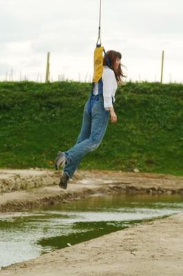 Rosaleen Young auf der Baustelle