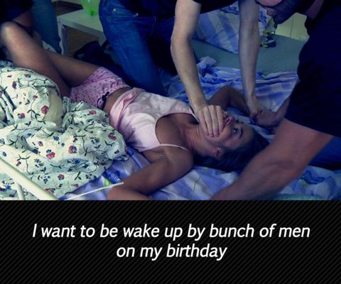 [My kinky fantasy] Brutal gangbang on my birthday