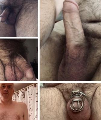 Faggot Normand Gareau in chastity