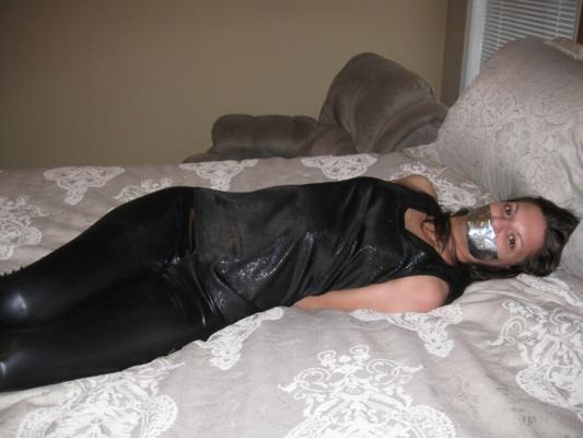 Tape bound and gagged after clubbing....