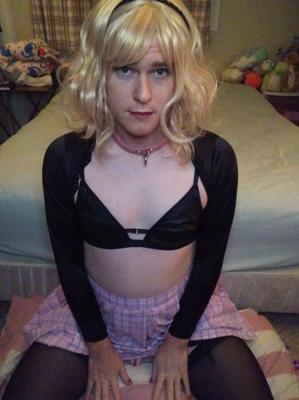 SalivatingSub Pink Plaid Skirt Deepthroat Practice