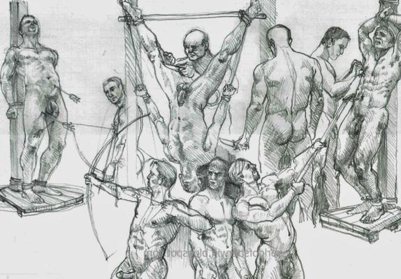 Arte Sherwin de Praga: BDSM gay, escravidão e escravidão