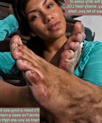 POV dirty feet for lowly virgin pervert