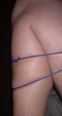 Amateur girl self bound