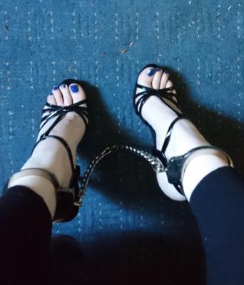 Erika cuffed feet