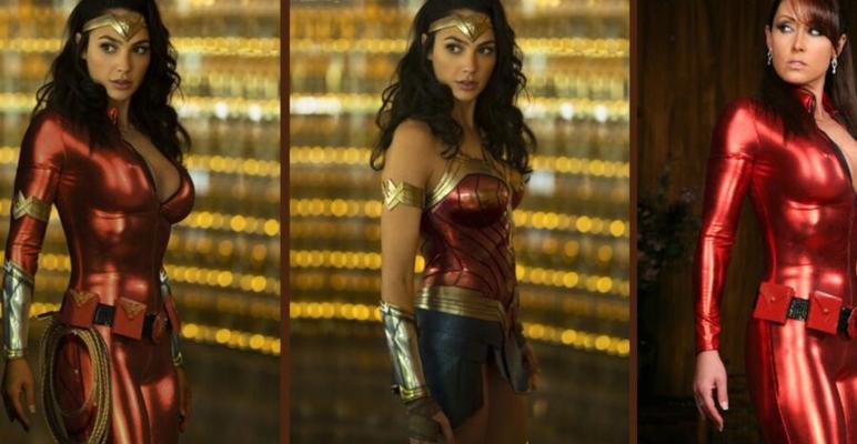 Gal Gadot als Wonder Woman in Bondage Distress