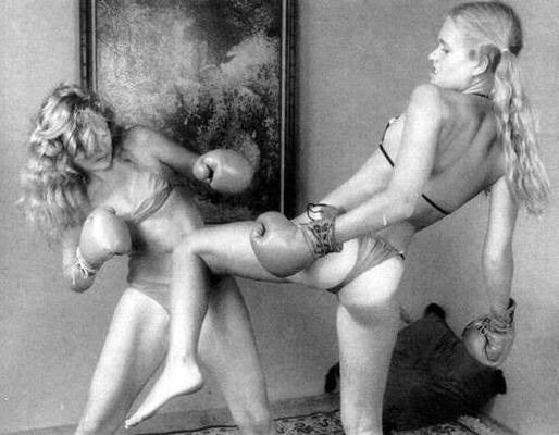 Boxeo femenino vintage