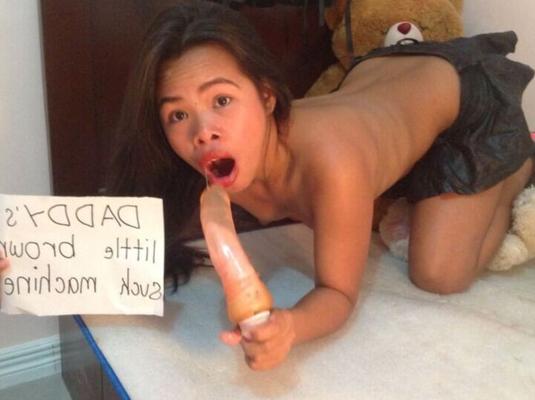 Just another asian brown hole for white Daddy