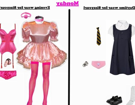 Les tenues que j'ai choisies/maquillées pour SissyCurl