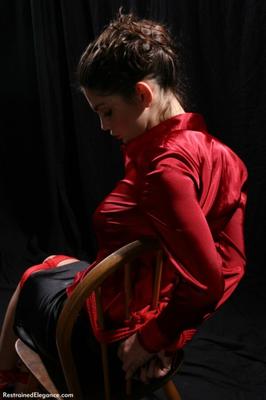 Red Satin Blouse