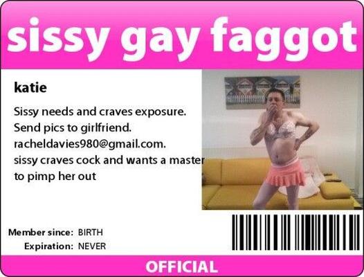 Sissy faggot exposed for all to see