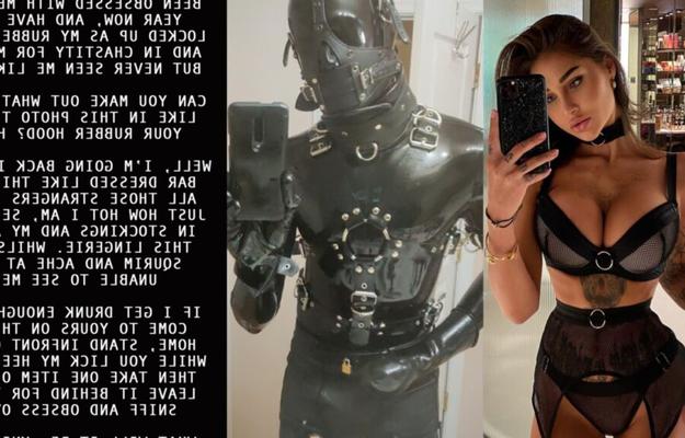 Cruel Captions - Your new rubber chastity slave life 12