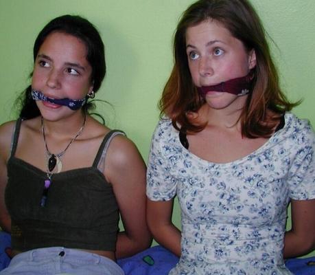 Two teens bound and gagged