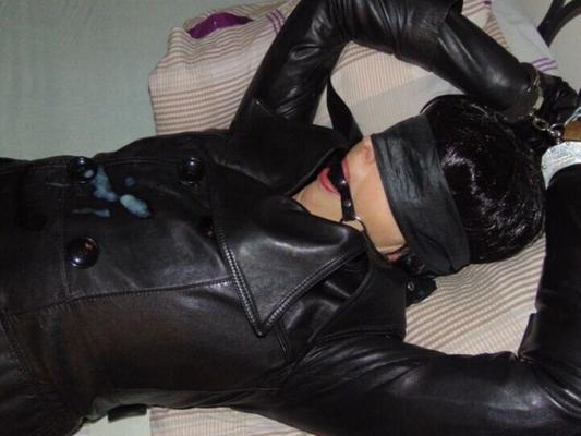 Leather Trench Coat Wife Bed Bound