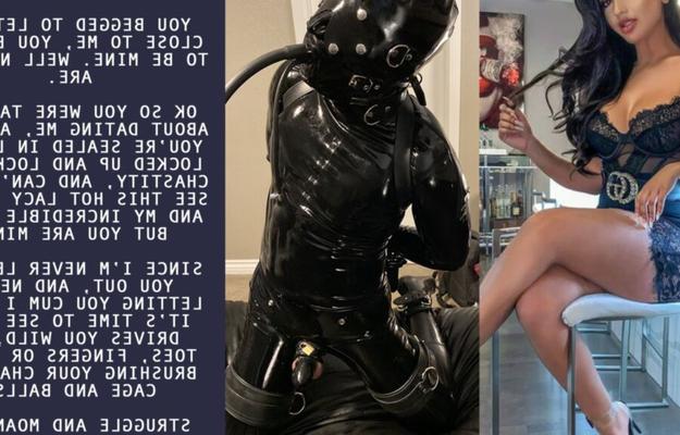 Cruel Captions - Your new rubber chastity slave life 11