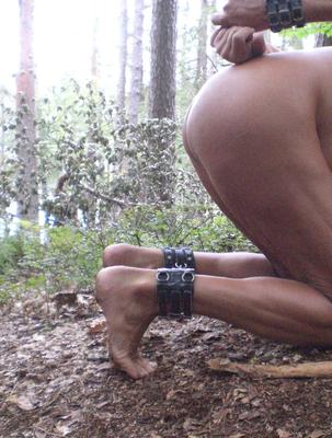 bound slave in forest