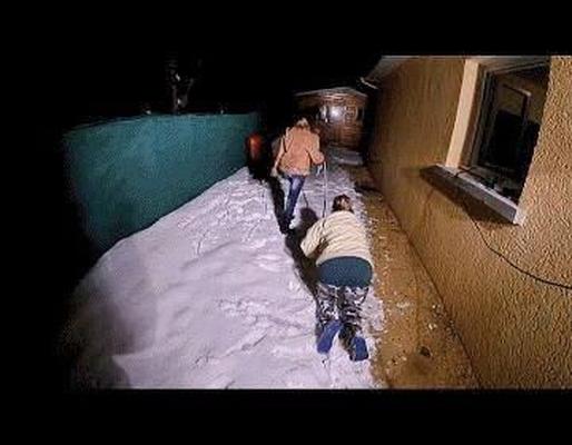 Turkish domina humiliates and tramples her french slave in snow