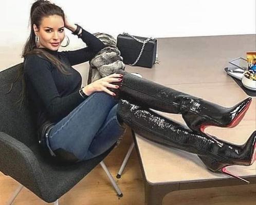 Bottes fétiche, fémdom, bondage